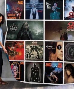 Ozzy Osbourne Albums Quilt Blanket 01