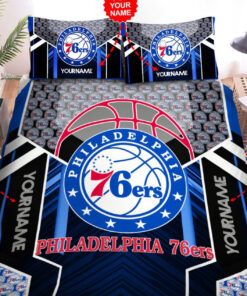 Philadelphia 76ers Bedding Set Custom Name Philadelphia 76ers Duvet Covers 76ers Nba Bedding Nba Bedding Set76ers Nba Fans Gift Hc Cb71