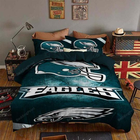 Philadelphia Eagles Bedding Set Sleepy Halloween (duvet Cover & Pillow Cases)