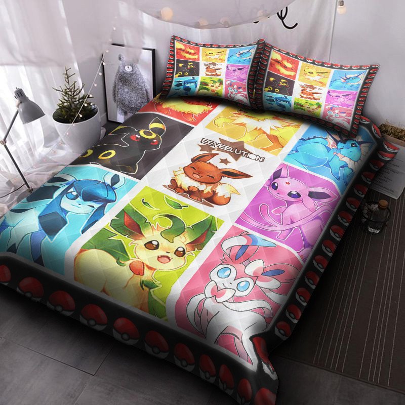 Pokemon Eevee Evolution Bedding Set