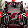 Portland Trail Blazers Bedding Set Custom Name Portland Trail Blazers Duvet Covers Trail Blazers Nba Bedding Set Nba Fans Gift Hc Cb77