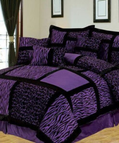 Purple Zebra Bedding Sets (duvet Cover & Pillow Cases)