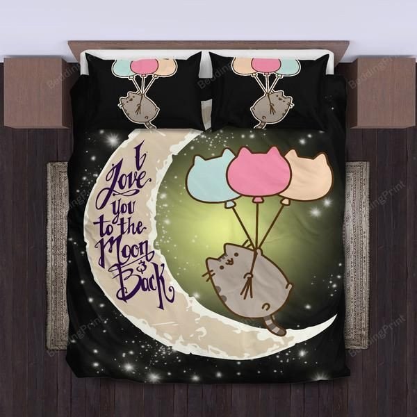 Pusheen The Cat I Love You To The Moon And Back Bedding Set