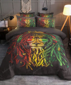 Rasta Lion Bedding Set (duvet Cover & Pillow Cases)