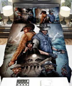 Red Dead Redemption Characters With Guns Bed Sheets Duvet Cover Bedding Sets
