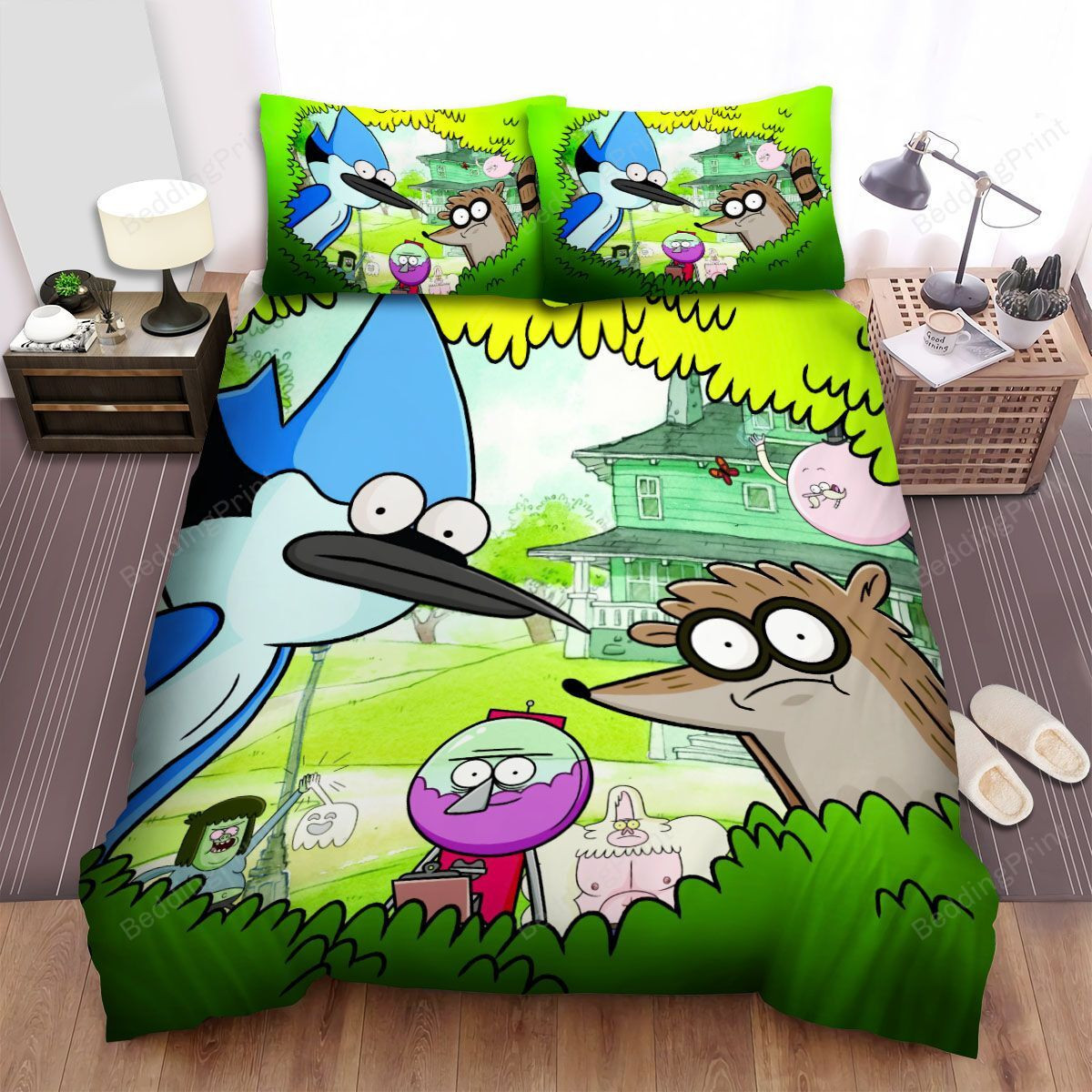 Regular Show All Eyes On You Bed Sheets Spread Duvet Cover Bedding Sets