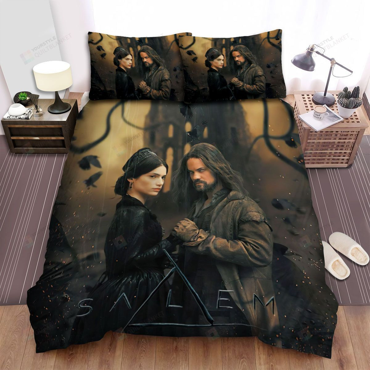 Salem (2014-2017) Mary Sibley & John Alden Movie Poster Bed Sheets Spread Comforter Duvet Cover Bedding Sets