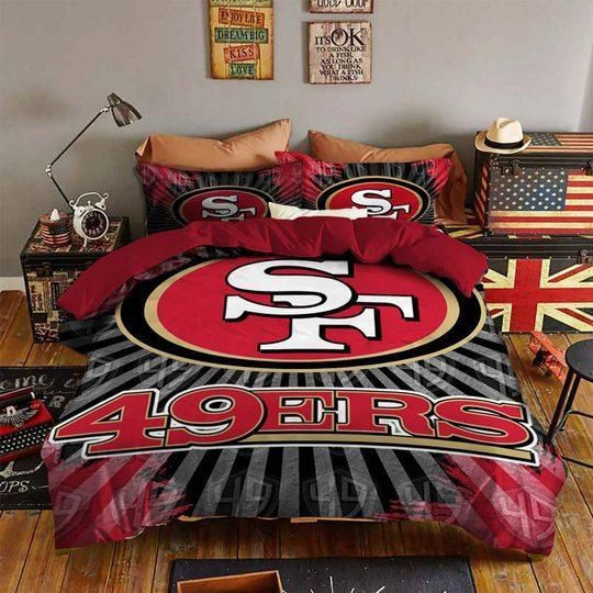 San Francisco 49ers Duvet Cover Bedding Set Dup