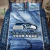 Seattle Seahawks Bedding Set,custom Name Seattle Seahawks Duvet Covers,seahawks Nfl Bedding Set, Seahawks Nfl Bedding Gift For Fans, Htl 23e