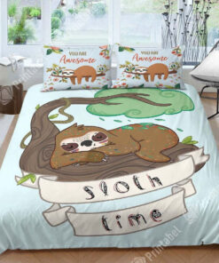 Sloth Time Bedding Set (duvet Cover & Pillow Cases)