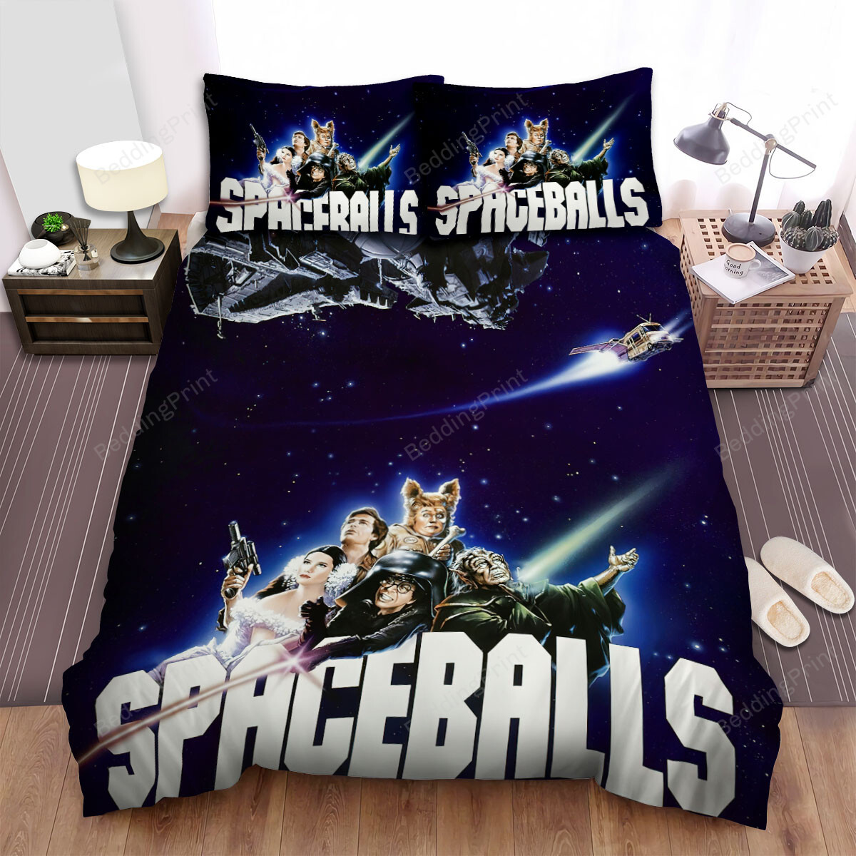 Spaceballs (1987) Movie Galaxy Sky Bed Sheets Duvet Cover Bedding Sets