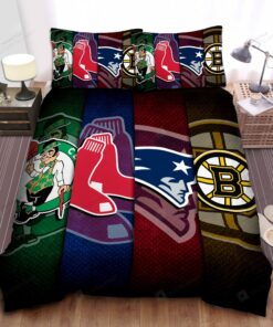 Sports Massachusetts Sport Teams Bed Sheet Duvet Cover Bedding Sets