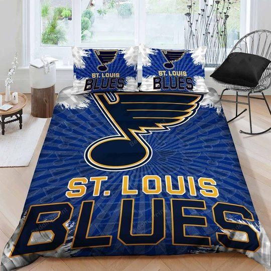 St. Louis Blues Logo 3d Printed Bedding Set (duvet Cover & Pillow Cases)