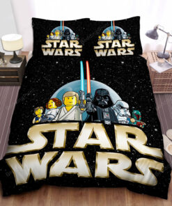 Star Wars In Lego Poster Bed Sheets Duvet Cover Bedding Sets