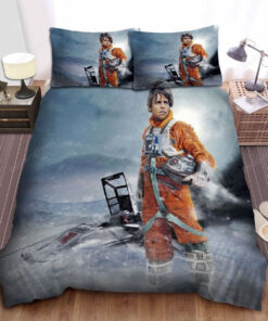 Star Wars Luke Skywalker In Rebel Alliance Flight Suit Bed Sheets Duvet Cover Bedding Sets