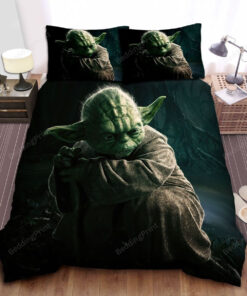 Star Wars Old Master Yoda Digital Illustration Bed Sheets Duvet Cover Bedding Sets