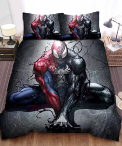 Symbiote Spider Man Bed Sheets Spread Duvet Cover Bedding Sets
