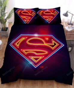 Symbols Of Hope Superman Neon Bed Sheets Duvet Cover Bedding Sets