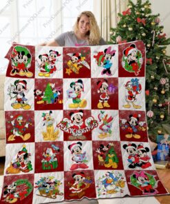 Ta Mickey Christmas Quilt Blanket