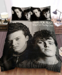 Tears For Fears Band Songs From The Big Chair Album Cover Bed Sheets Spread Duvet Cover Bedding Sets