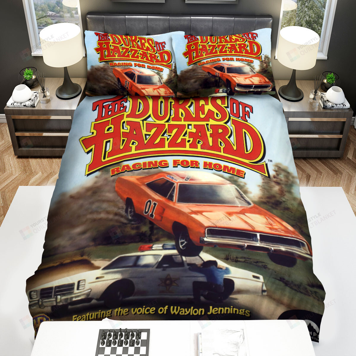 The Dukes Of Hazzard (1979-1985) Racing For Home Movie Poster Bed Sheets Duvet Cover Bedding Sets
