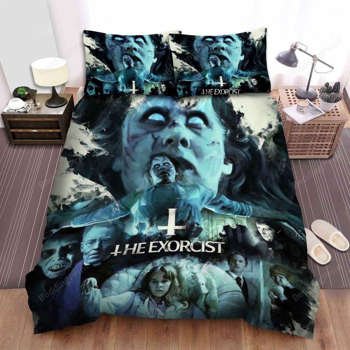 The Exorcist (1973) Poster Ver2 Bed Sheets Duvet Cover Bedding Sets
