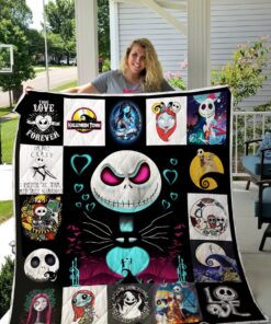 The Nightmare Before Christmas Poster Quilt Blanket