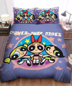 The Powerpuff Girls & Stars Bed Sheets Duvet Cover Bedding Sets