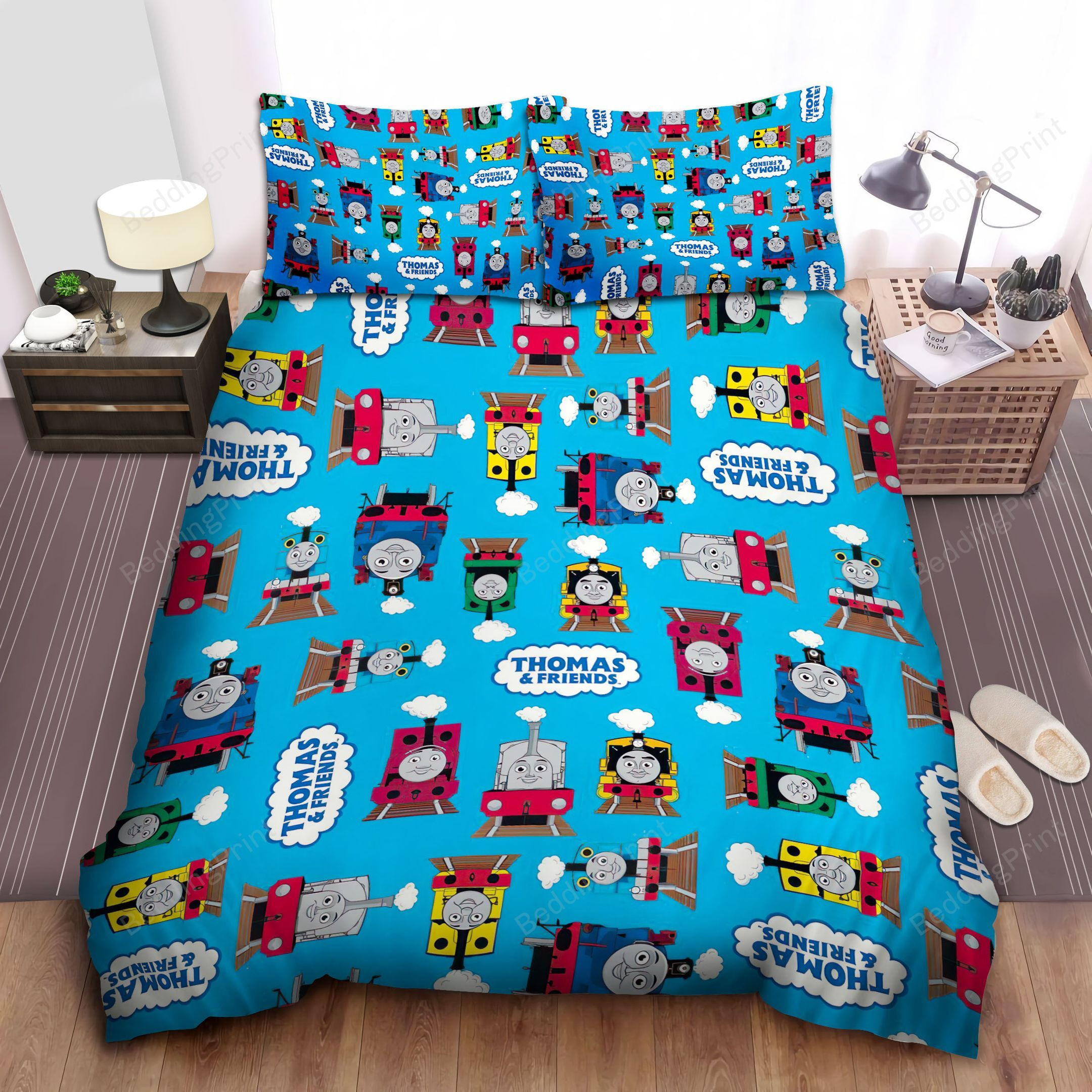 Thomas Train & Friends Pattern Bed Sheets Duvet Cover Bedding Sets