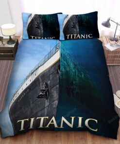 Titanic The Unsinkable Ship Split Artwork Bed Sheets Duvet Cover Bedding Sets