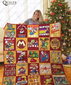 Tlmus Super Mario Quilt Blanket