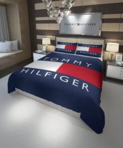 Tommy Hilfiger Logo Custom Bedding Set Duvet Cover2