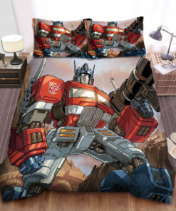 Transformer Optimus Prime Animation Bed Sheets Duvet Cover Bedding Sets