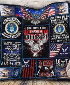 Usaf Proud Quilt Blanket