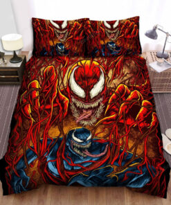 Venom: Let There Be Carnage Movie Art Poster Bed Sheets Duvet Cover Bedding Sets