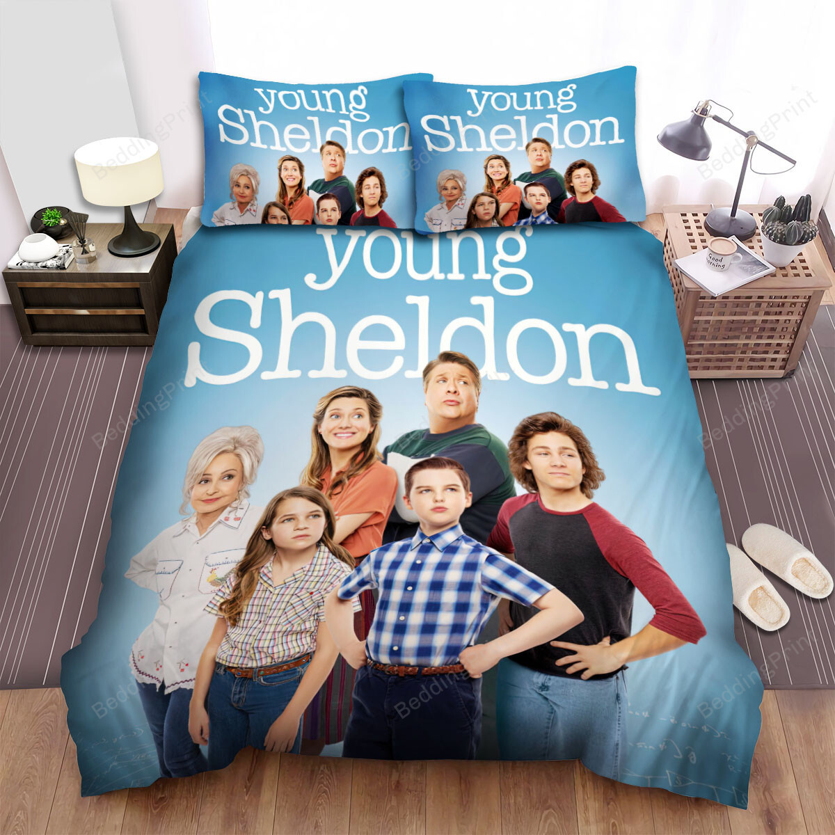 Young Sheldon (2017) Movie Family Bed Sheets Duvet Cover Bedding Sets