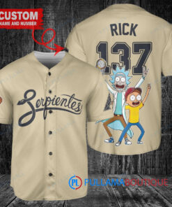 Arizona Diamondbacks x Rick and Morty with Trophy Custom Baseball Jersey Sand