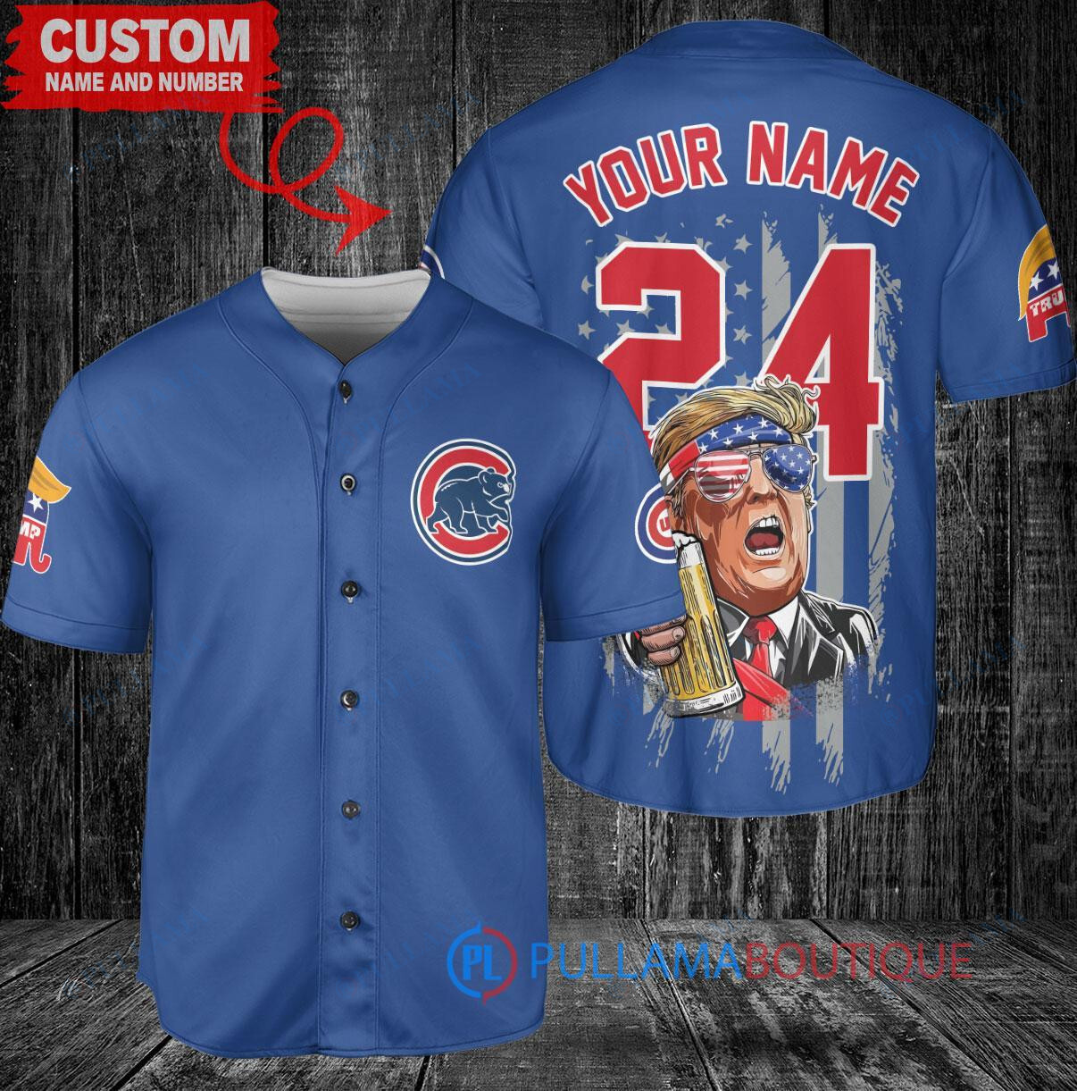 Chicago Cubs x Limited Edition with World Series Trophy Custom Baseball Jersey Royal