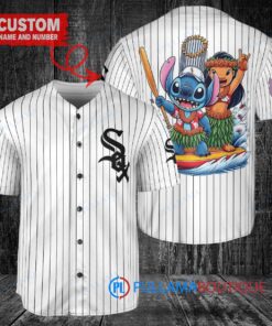 Chicago White Sox x Lilo & Stitch with Trophy Baseball Jersey White