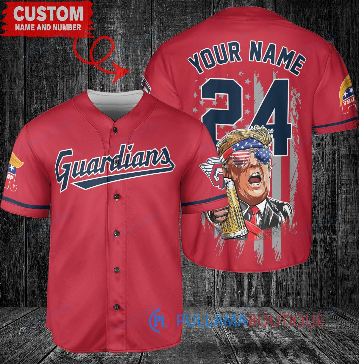 Cleveland Guardians Limited Edition World Series Trophy Baseball Jersey Red