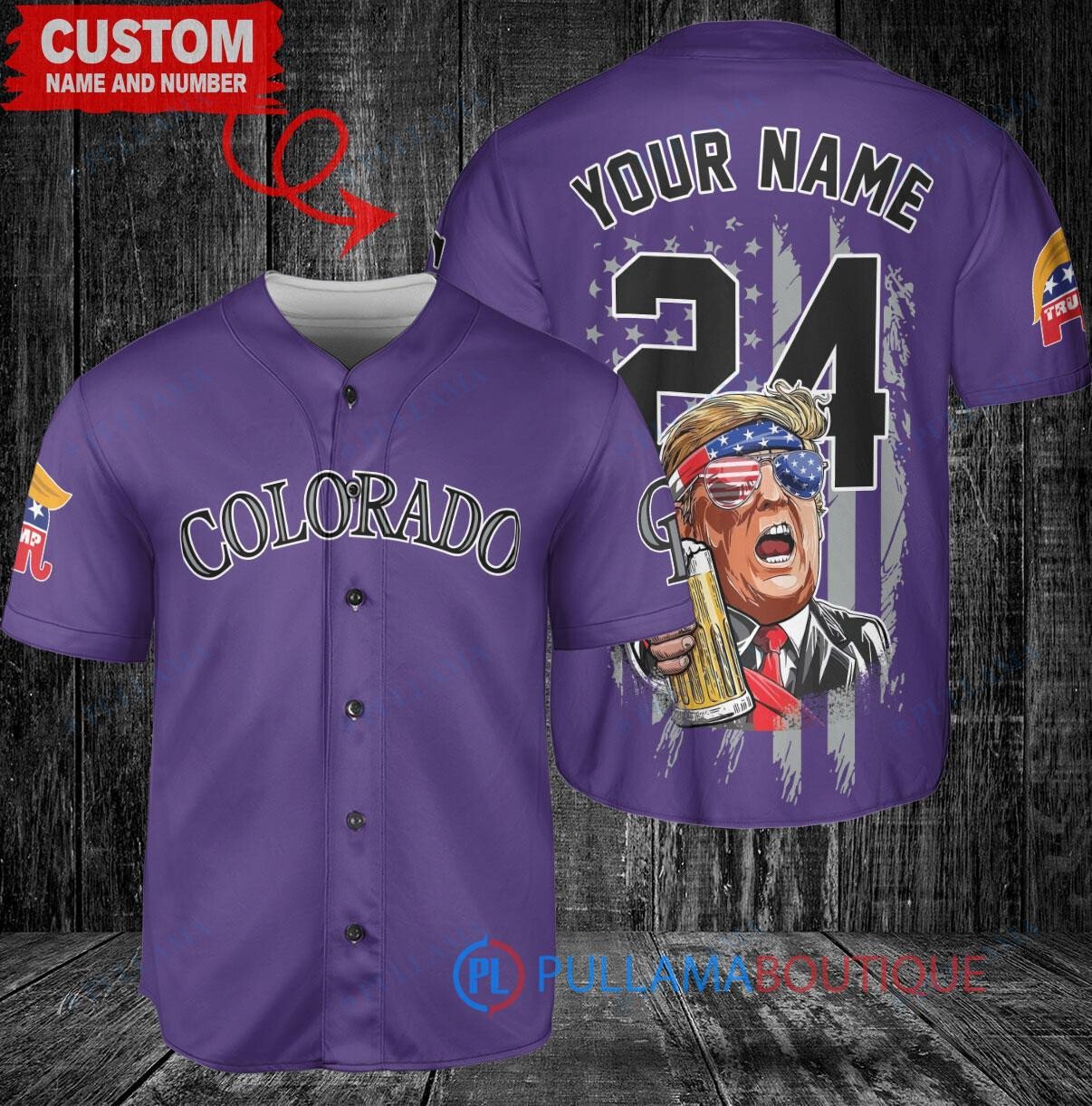 Colorado Rockies x Limited Edition with World Series Trophy Custom Baseball Jersey Purple