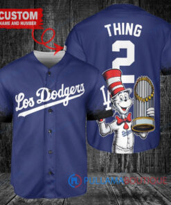 Dodgers x Dr Seuss World Series Trophy Baseball Jersey - Royal City Connect