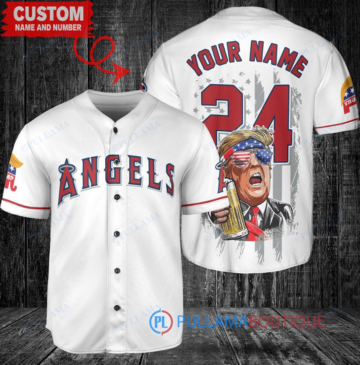 Los Angeles Angels x Limited Edition with World Series Trophy Custom Baseball Jersey White