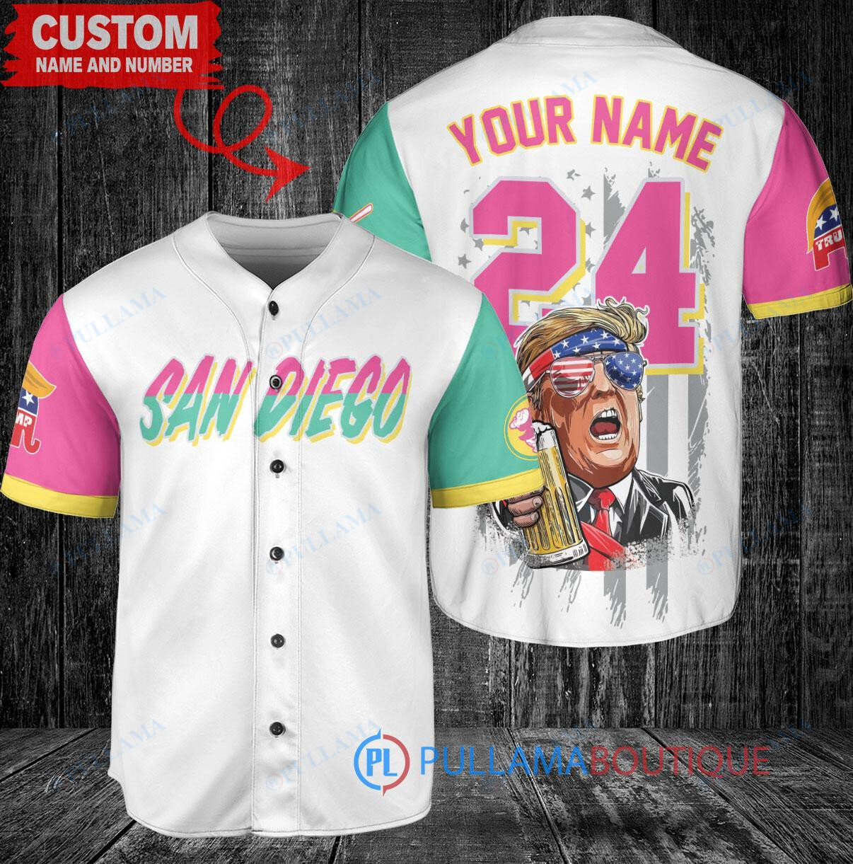 San Diego Padres Limited Edition World Series Trophy Baseball Jersey White