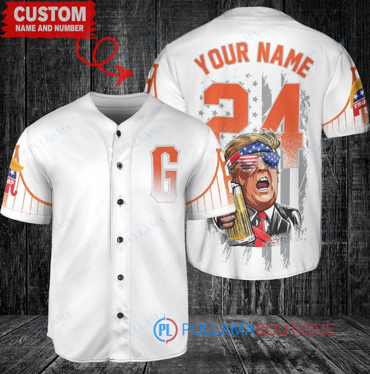 San Francisco Giants x Limited Edition with World Series Trophy Custom Baseball Jersey White City Connect