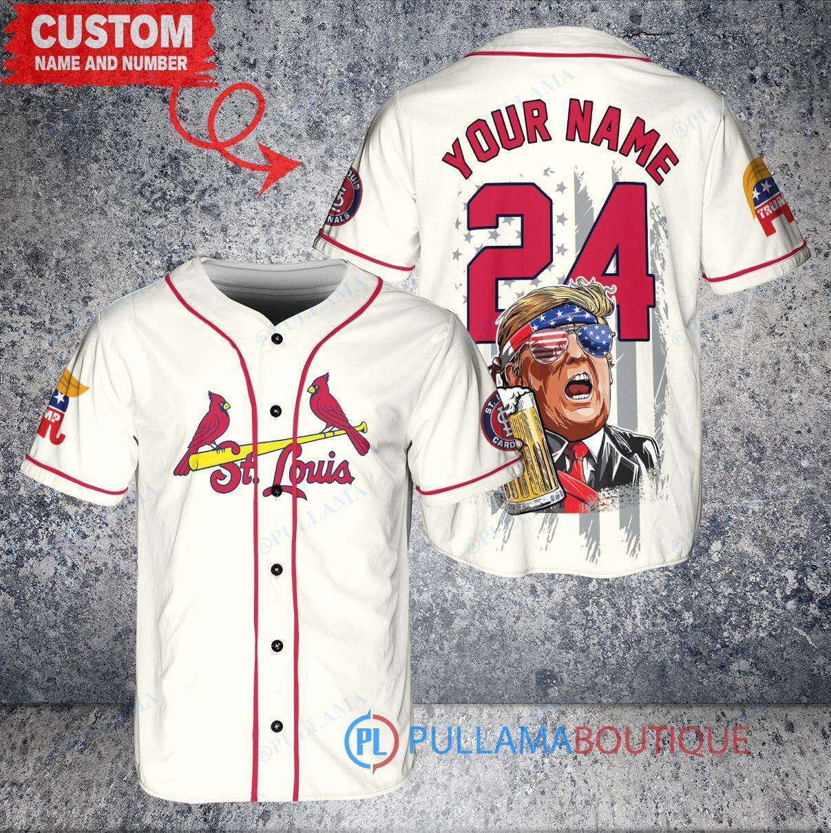St. Louis Cardinals Limited Edition World Series Trophy Baseball Jersey Cream